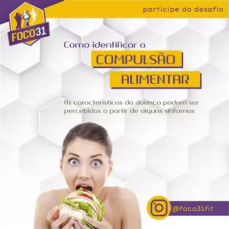 Propaganda para Instagram sobre Compulsão Alimentar criada para Nutricionista
