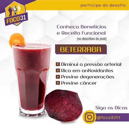 Propaganda para Instagram sobre os Benefícios da Beterraba
