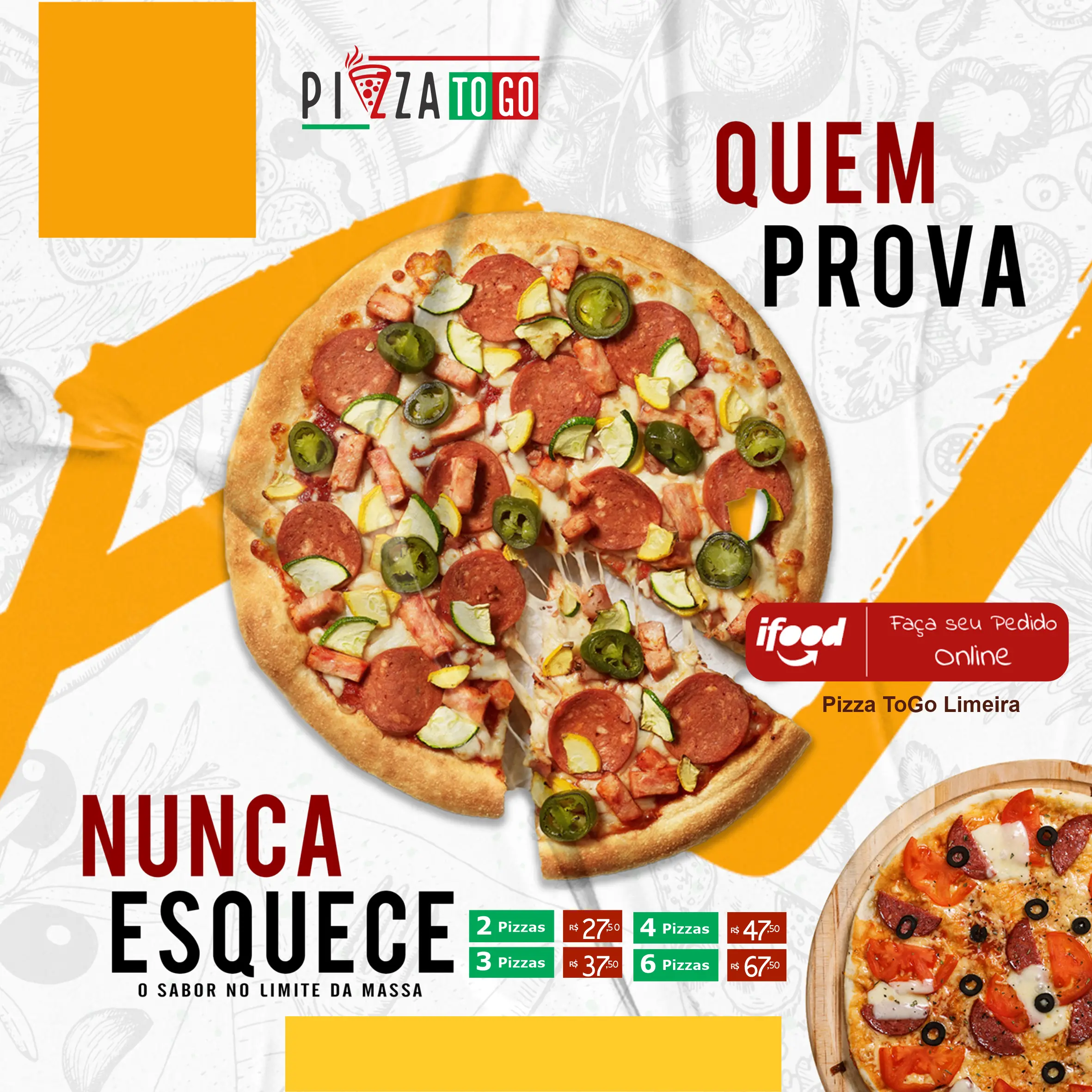 
Propaganda para Mini Pizza Brotinho Pizzaria Delivery



