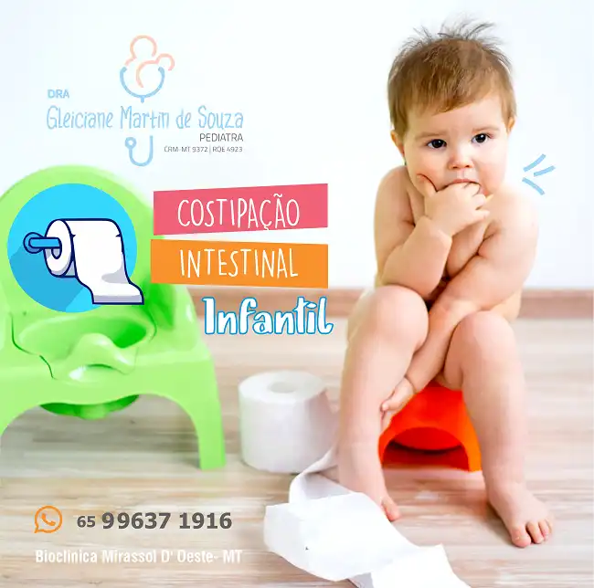 Propaganda para Pediatra sobre Constipação Intestinal Infantil
