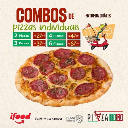 
Propaganda para Pizzaria sobre Combo de Pizzas Individuais



