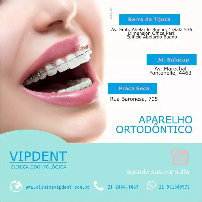 Propaganda sobre Aparelho dental criado para Clínica Odontológica do Rio de Janeiro
