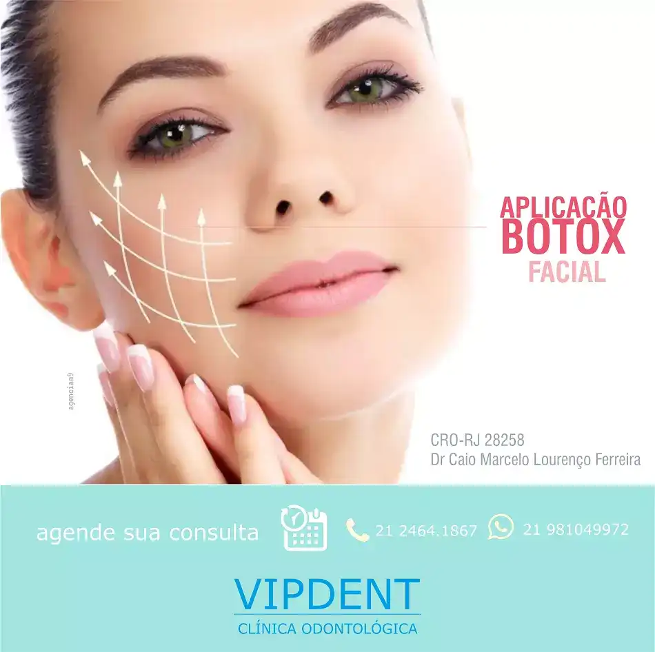 Propaganda sobre Aplicação de Botox Facial criado para Clínica do Rio de Janeiro
