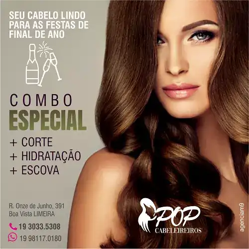 Propaganda sobre Combo Capilar Corte Hidratação e Escova
