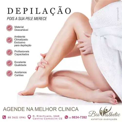 Propaganda sobre Depilação Corporal Feminina
