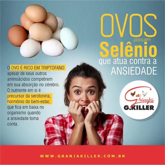 Propaganda sobre Ovos Selênio atua contra Ansiedade
