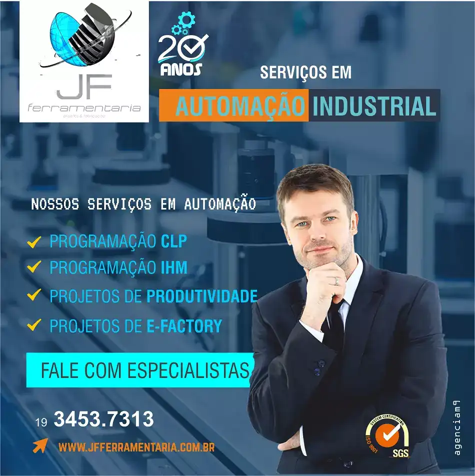 Propaganda sobre Principais Serviços de Automação Industrial em Limeira
