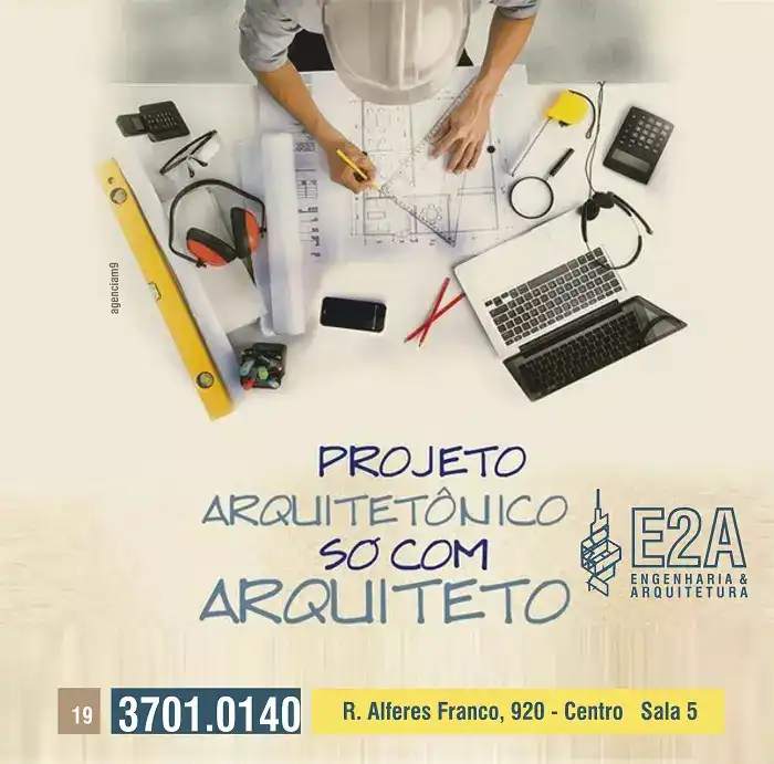 Propaganda sobre Projeto Arquitetônico criado para Escritório de Arquitetura
