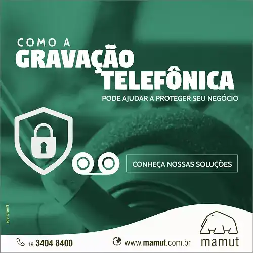 Propaganda sobre Proteção em Gravação Telefônica
