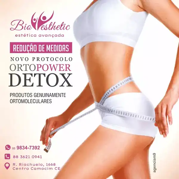 Propaganda sobre Redução de Medidas por Detox Ortomolecular
