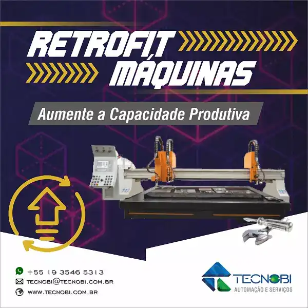 Propaganda sobre Retrof de Máquinas de Automação Industrial

