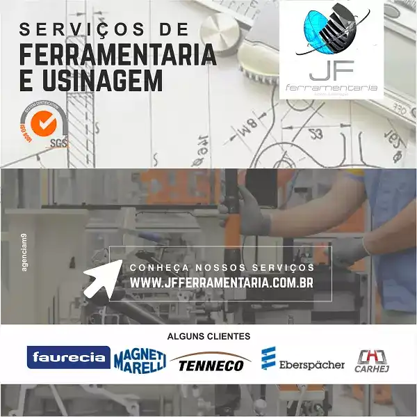 Propaganda sobre Serviços de Ferramentaria e Usinagem
