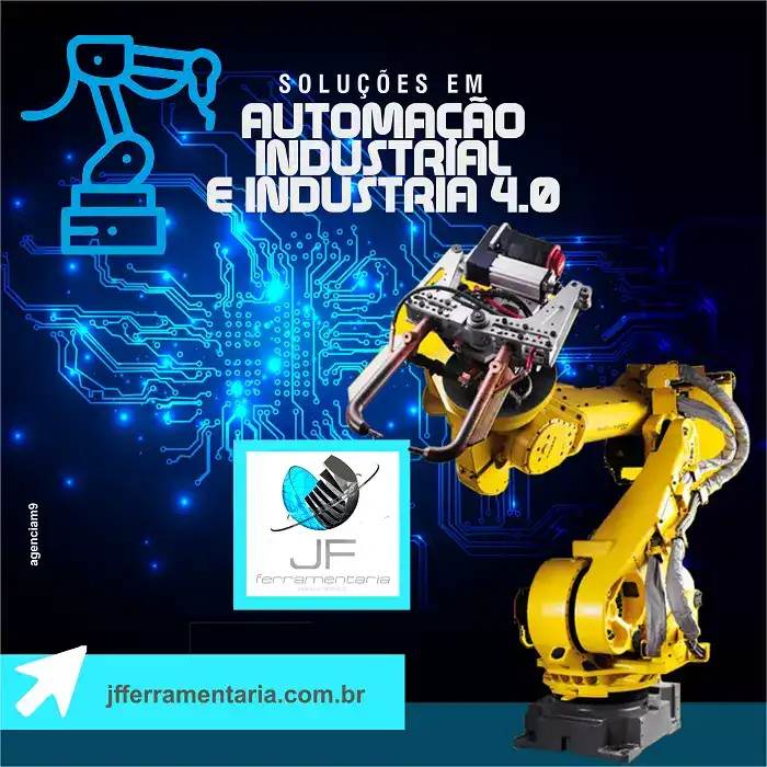 Propaganda sobre Soluções em Automação Industrial e Industria 4.0 criado para Ferramentaria
