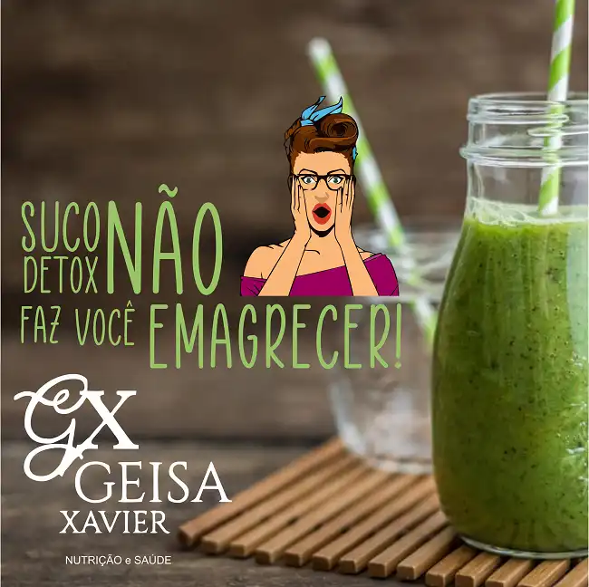 Propaganda sobre Suco Detox Nutricionista
