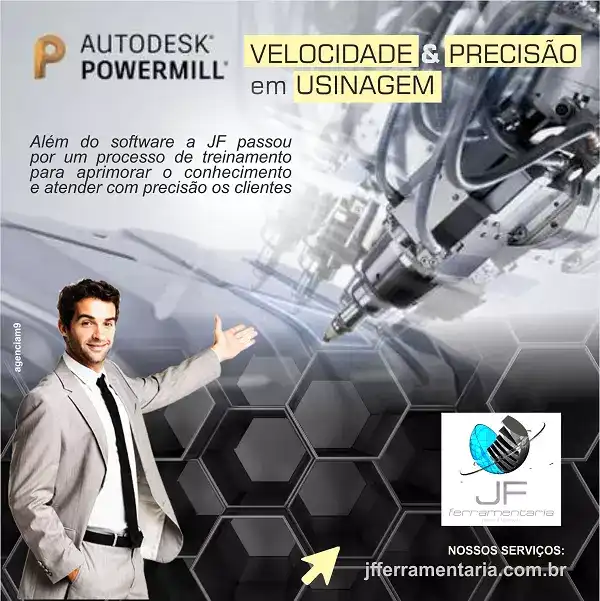 Propaganda sobre Treinamento de Autodesk Powermill criado para equipe de Ferramentaria
