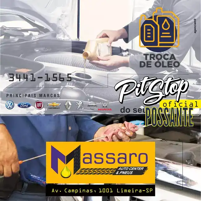 Propaganda sobre Troca de Óleo criado para Centro Automotivo de Limeira
