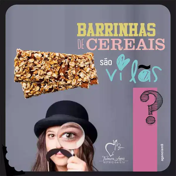 Propaganda sobre o barrinhas de cereais criada para Nutricionista de Florianópolis
