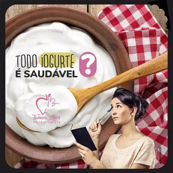 Propaganda sobre o tema Iogurte criada para Nutricionista de Florianópolis
