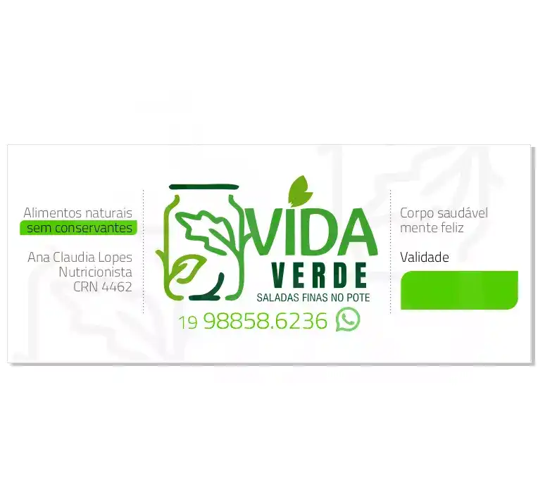 
Rótulo para Pote de Salada



