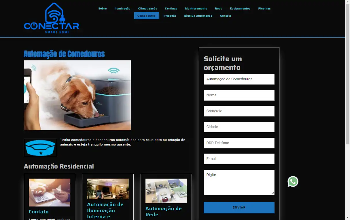 Site Automação Residencial e Predial
