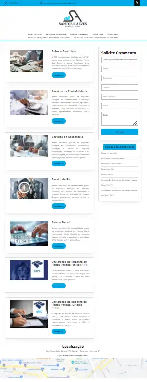 Site Escritório de Contabilidade de Empresas
