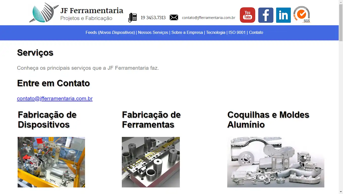 Site para Ferramentaria
