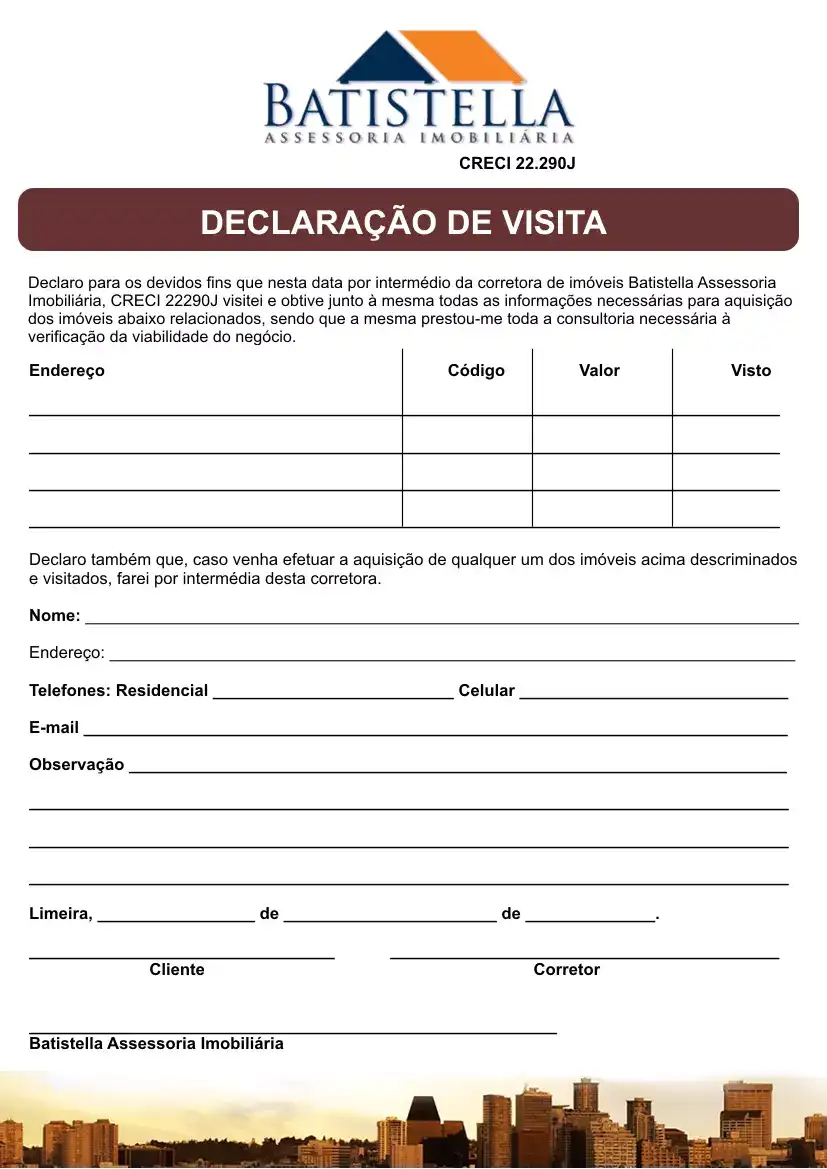 Timbrado criado para Imobiliária
