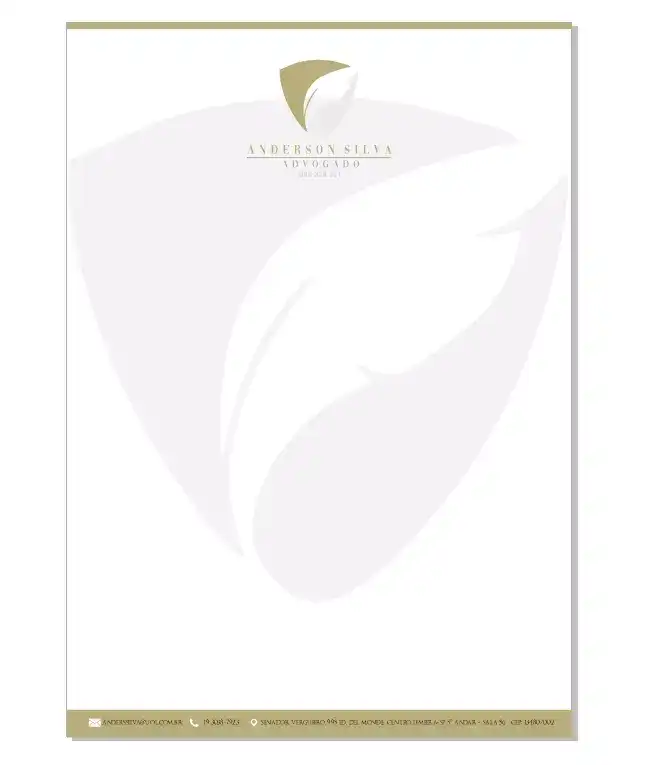 Timbrado criado para escritório de Advogado

