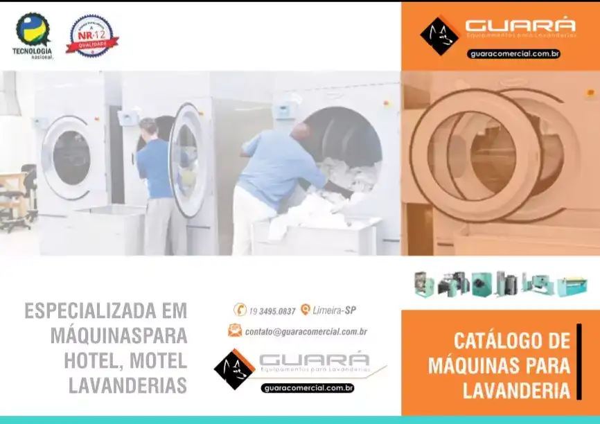 Trifólio criado para Fábrica de Máquinas de Lavar Roupas Industriais
