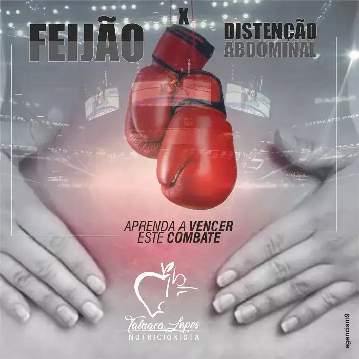arte sobre distencao abdominal criada para nutricionista
