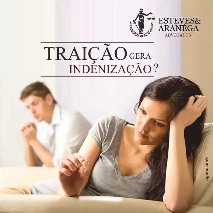 arte sobre indenizaçao em caso de traiçao riado para escritorio de advocacia
