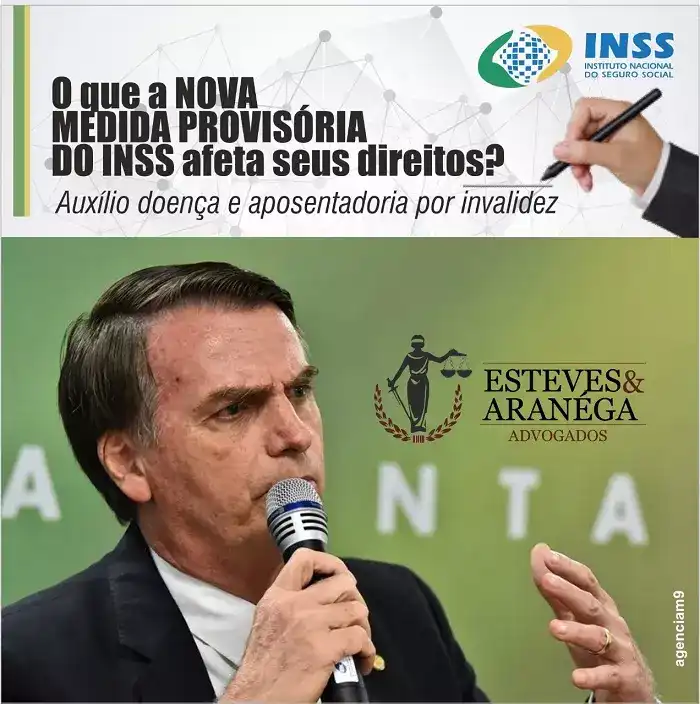 arte sobre medida provisoria do inss e os direitos criado para escritorio de advocacia
