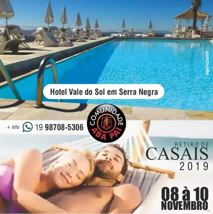 arte sobre retiro de casais em serra negra criado para igreja evangelica
